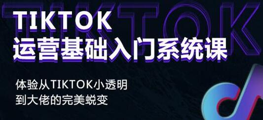 《Tiktok运营基础入门系统课》从tiktok小白到大佬的完美蜕变-海纳网创学院